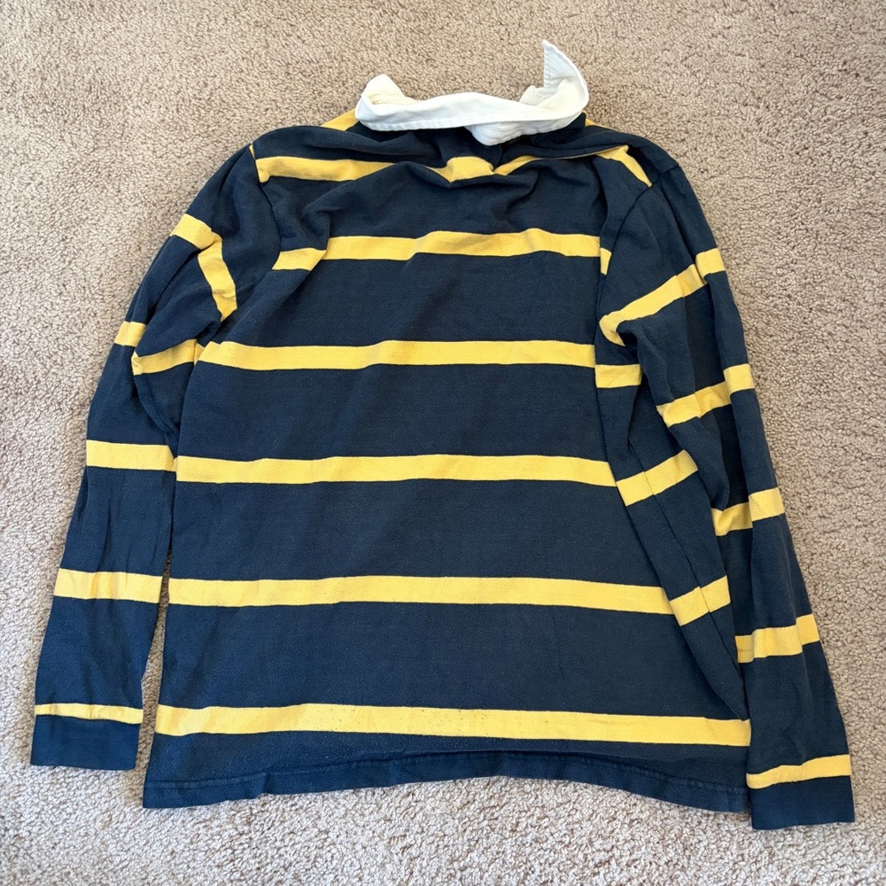 BDG Navy and Mustard Rugby Shirt - Picture 5 of 5